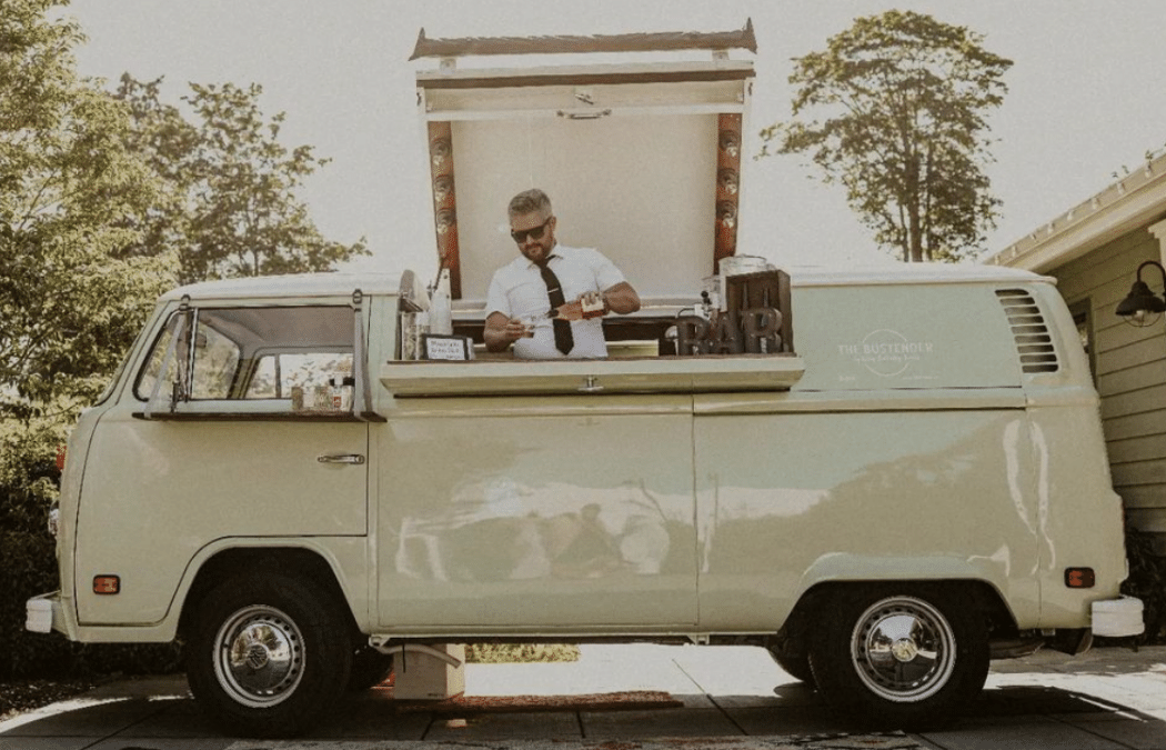 Kitsap Bartending Services - PNW Weddings - The Bustender 3 Birds Caravan - Mobile Bridal Suite - Oregon-min