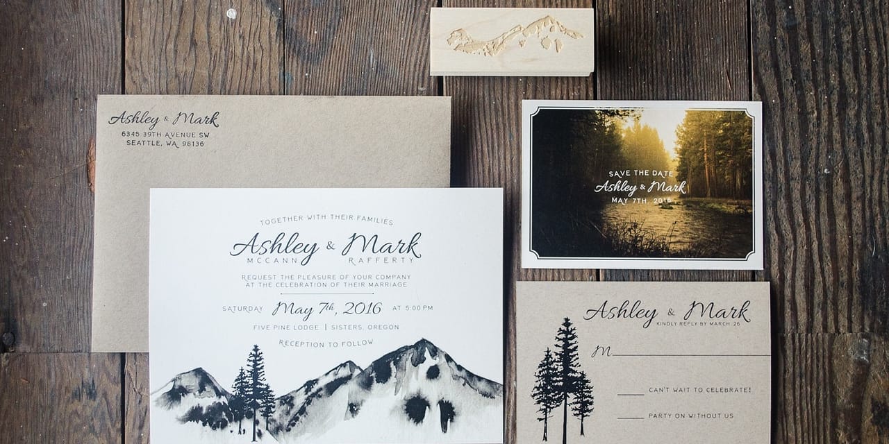 Announcing the Big Event with Sustainable Invitations and Signage