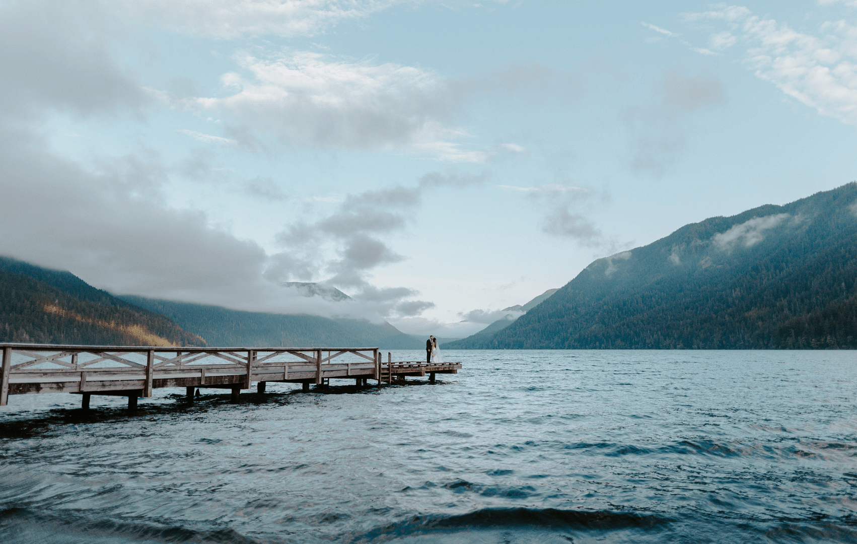 Brianna Park Photography - PNW Weddings - Photographer - Portland Oregon - Dock Ocean Clouds Waves-min