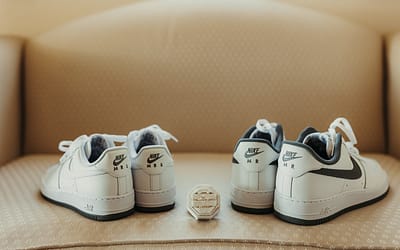 Nikes as a wedding look? Sign us up.