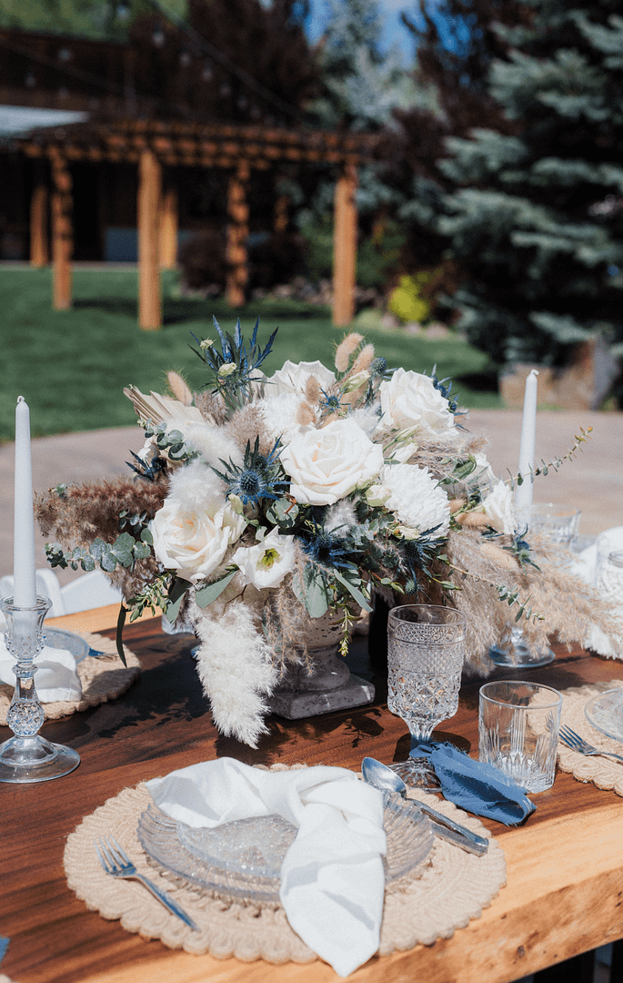 Special Events By V - PNW Weddings - Wedding Coordinator - Washington - Boho Flowers And Placemats At Washington Venue