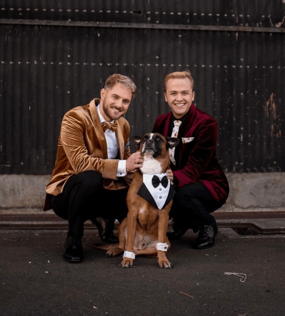 To Wag And To Hold Pet Services PNW Weddings Pet Services Seattle Washington Dog LBGTQ Suits-min